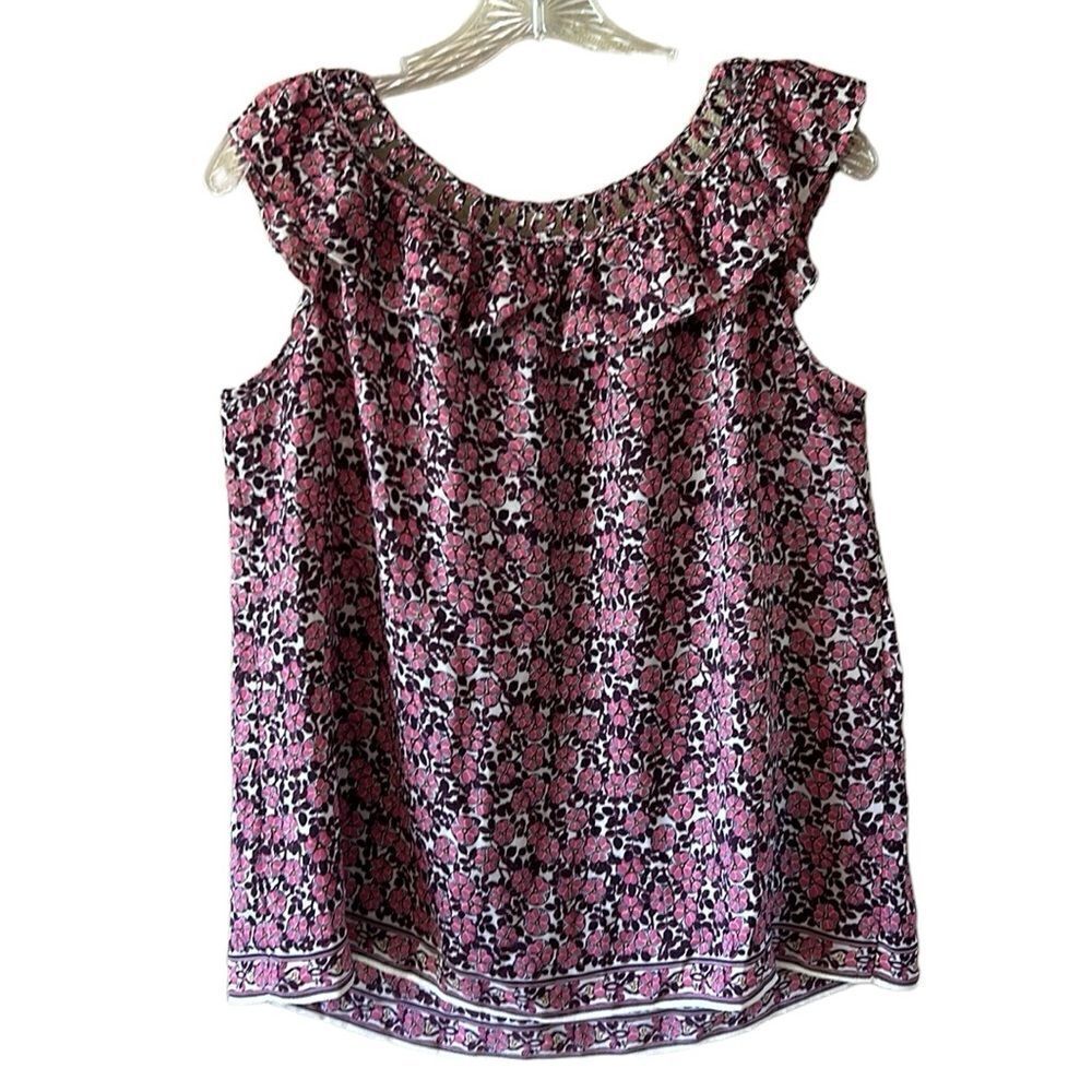 NEW Max Studio Floral Tank Top - Picture 5 of 6